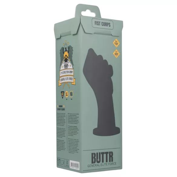 BUTTR Fist Corps - fisting dildo - črna