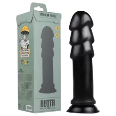BUTTR Madbull Muzzl - dildo s priseskom - črna