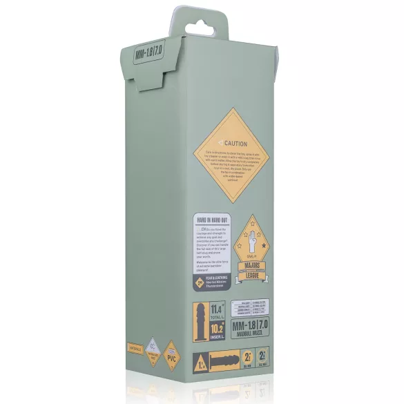 BUTTR Madbull Muzzl - dildo s priseskom - črna