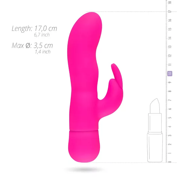 Easytoys Mad Rabbit - vibrator zajček - stimulator klitorisa - roza