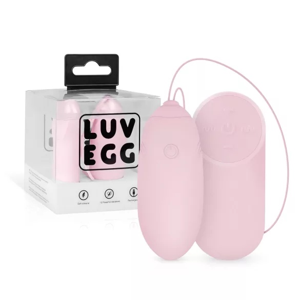 LUV EGG - vibracijsko jajce na daljinsko upravljanje - polnilno - roza