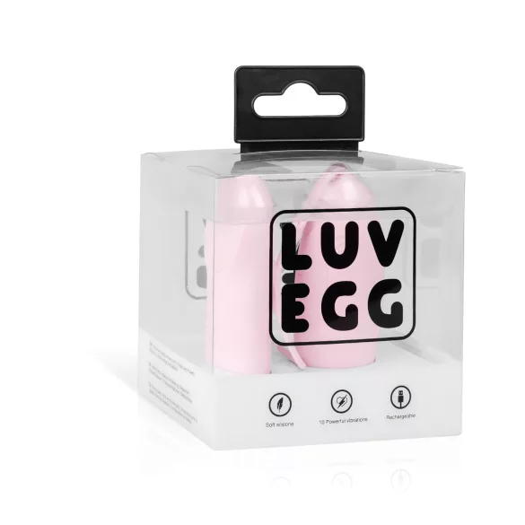 LUV EGG - vibracijsko jajce na daljinsko upravljanje - polnilno - roza