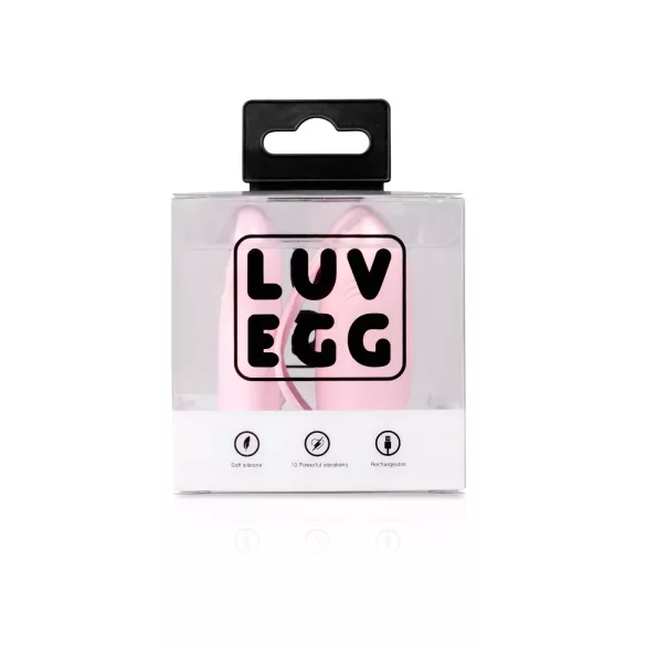 LUV EGG - vibracijsko jajce na daljinsko upravljanje - polnilno - roza