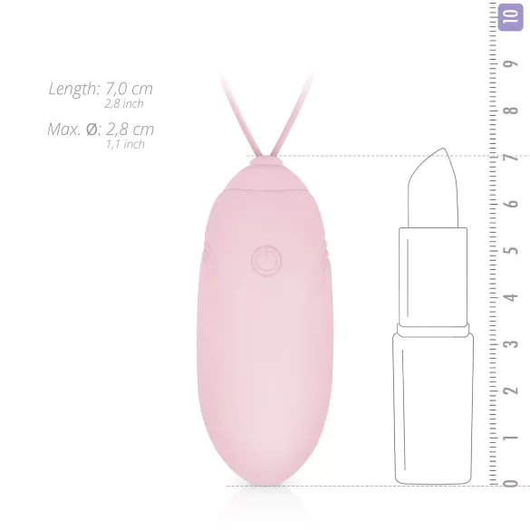 LUV EGG - vibracijsko jajce na daljinsko upravljanje - polnilno - roza