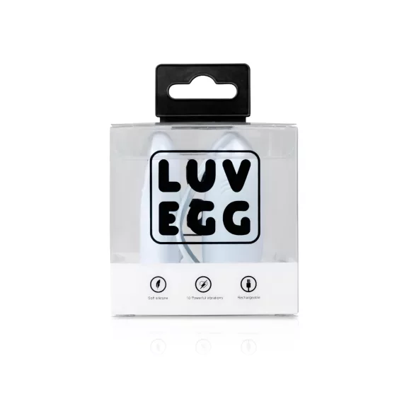 LUV EGG - vibracijsko jajce - polnilno, daljinsko upravljanje - modro