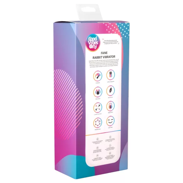 Good Vibes Only Fane Rabbit - vibrator zajček s klitoralnim nastavkom
