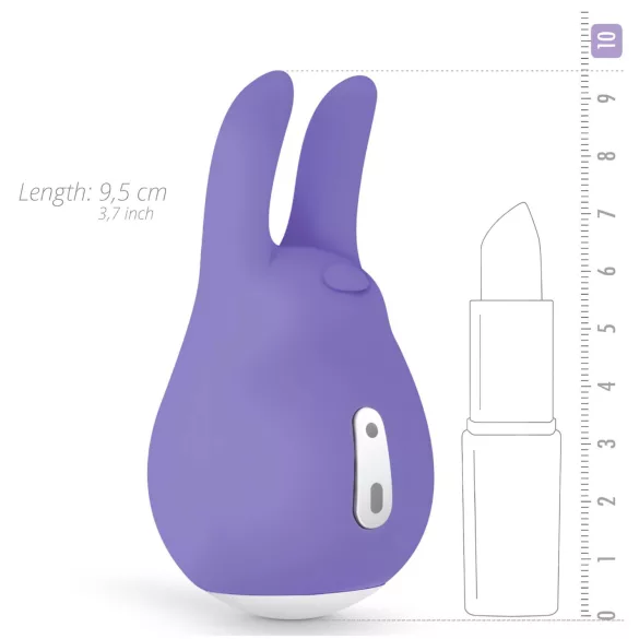 Good Vibes Tedy - vibrator zajček za klitoris - polnjenje USB - vijoličen