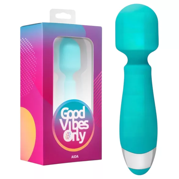 Good Vibes Aida - vibrator za masažo - vodoodporen - turkizna