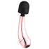 Rosy Gold - masažni vibrator wand mini curve - roza zlata barva