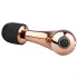 Rosy Gold - masažni vibrator wand mini curve - roza zlata barva
