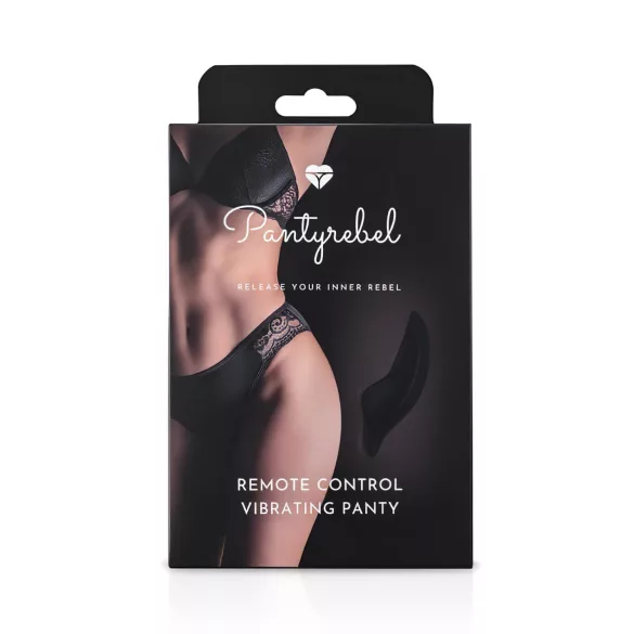 Pantyrebel - vibracijske hlačke na daljinsko upravljanje - črne (S-L)
