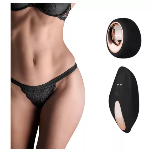Pantyrebel - vibracijske tangice z daljinskim upravljalnikom - črna (S-L)