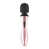 Rosy Gold - masažni vibrator z ukrivljeno glavo - polnjenje USB - rožnato zlata