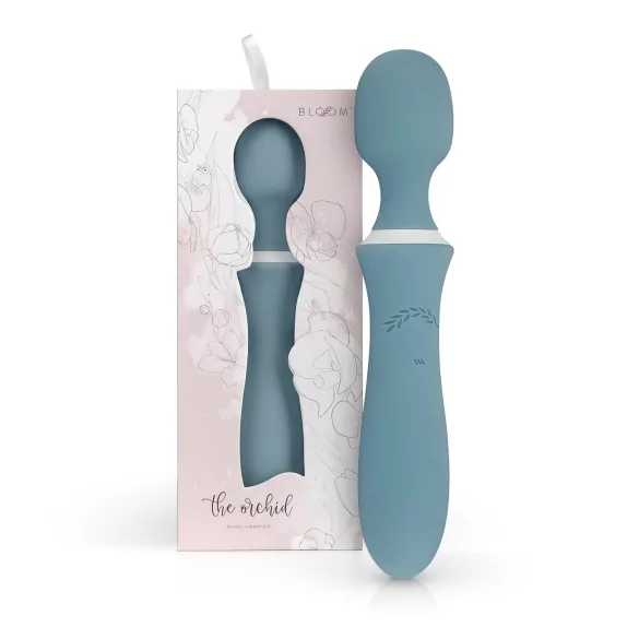 Bloom Orchid Wand - masažni vibrator - polnjenje USB - turkizna