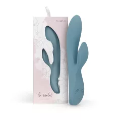   Bloom Violet Rabbit - vibrator za G-točko in klitoris - turkizen