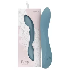   Bloom Rose - vibrator za G-točko - polnjenje usb - silikon turkizna