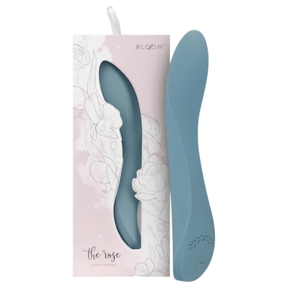 Bloom Rose - vibrator za G-točko - polnjenje usb - silikon turkizna