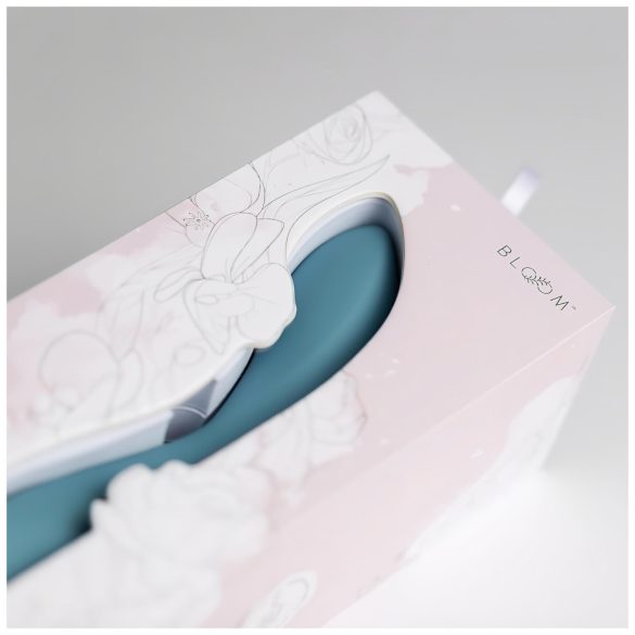 Bloom Rose - vibrator za G-točko - polnjenje usb - silikon turkizna