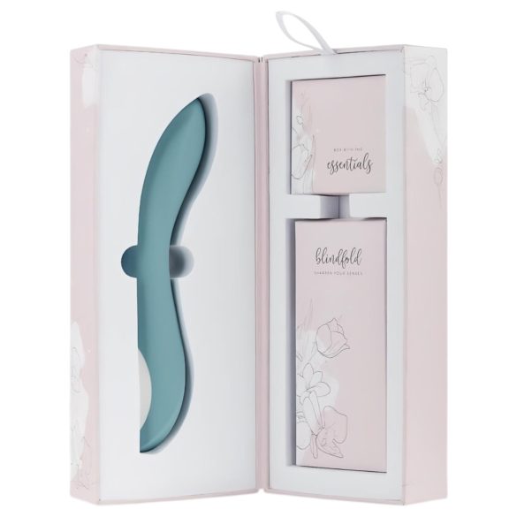 Bloom Rose - vibrator za G-točko - polnjenje usb - silikon turkizna