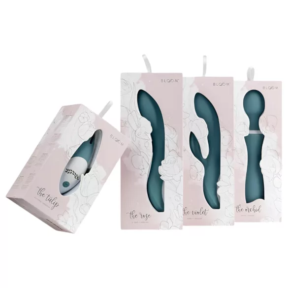 Bloom Tulip - vibrator za klitoris na polnjenje - silikon - turkizna