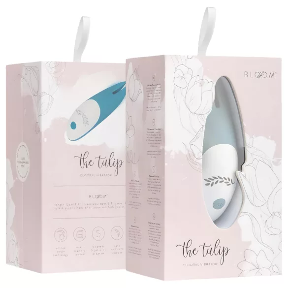 Bloom Tulip - vibrator za klitoris na polnjenje - silikon - turkizna