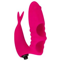 Easytoys Finger - prstni vibrator 2v1 - roza