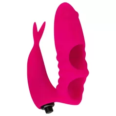Easytoys Finger - prstni vibrator 2v1 - roza