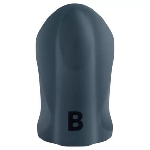 Boners - masturbator za moške z vibracijo in odprto zasnovo - sivi