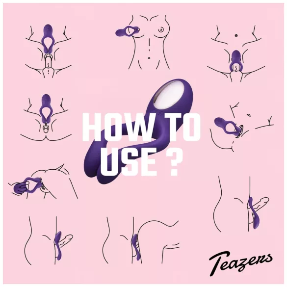 Teazers Partner Multifun - vibrator za pare (vijoličen)