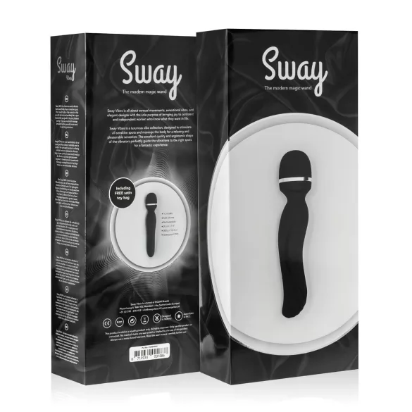 Sway No.4 Wand - masažni vibrator - brezžični - črna