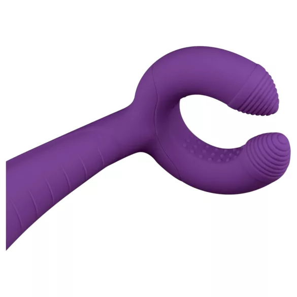 Easytoys Couple - vibrator za pare - polnjenje USB - vodoodporen - vijoličen