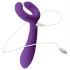 Easytoys Couple - vibrator za pare - polnjenje USB - vodoodporen - vijoličen