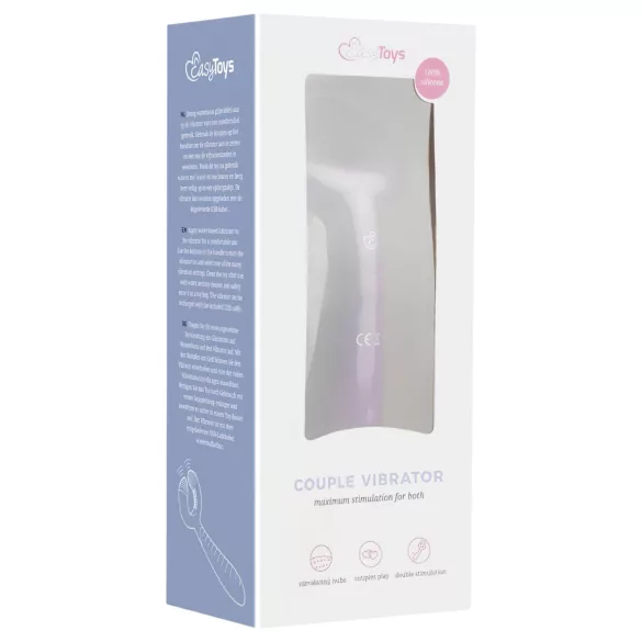 Easytoys Couple - vibrator za pare - polnjenje USB - vodoodporen - vijoličen