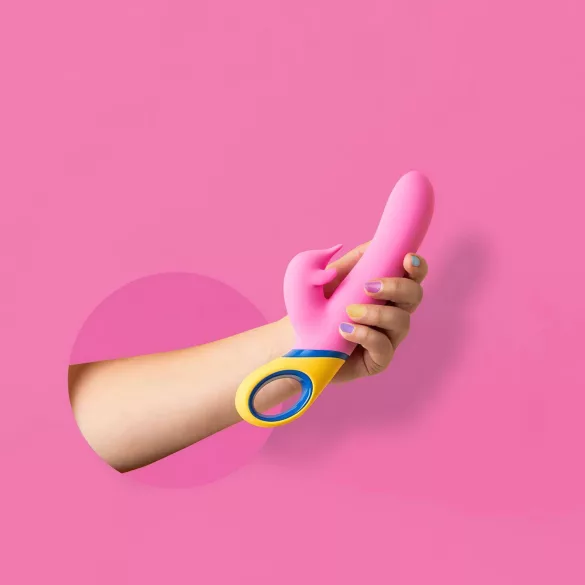 PMV20 Copy Dolphin - vibratorski stimulator s klitoralno ročko - roza