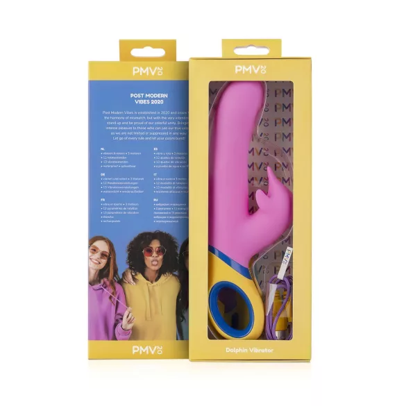 PMV20 Copy Dolphin - vibratorski stimulator s klitoralno ročko - roza