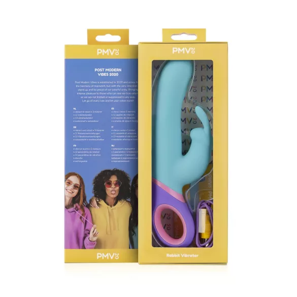 PMV20 - vibrator zajček z rotacijo in klitoralnim nastavkom - meta
