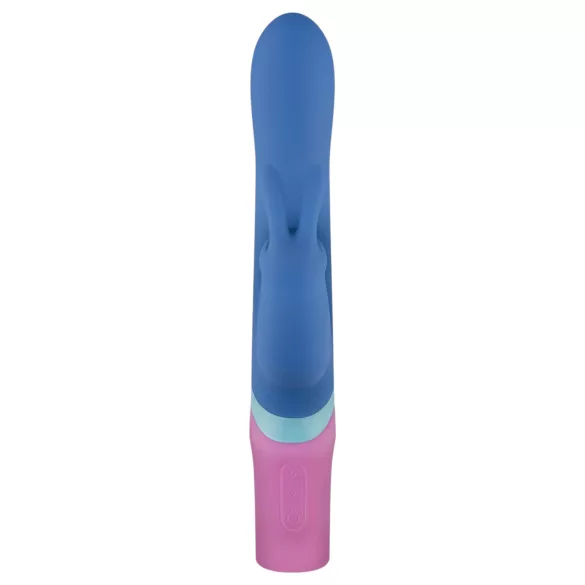 PMV20 Vice Double - trojni vibrator z rotacijo - silikonski - moder