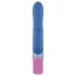 PMV20 Vice Double - trojni vibrator z rotacijo - silikonski - moder