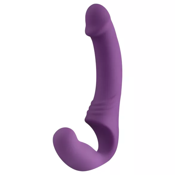 Easytoys - akumulatorski strap-on vibrator brez pasu - vijoličen