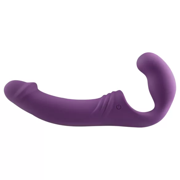 Easytoys - akumulatorski strap-on vibrator brez pasu - vijoličen