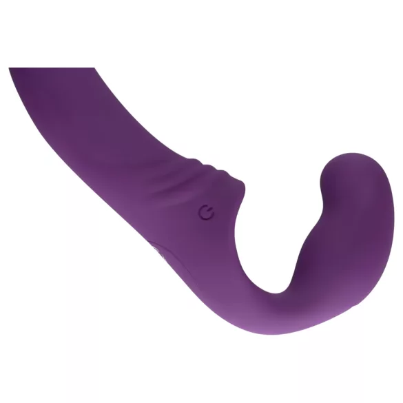 Easytoys - akumulatorski strap-on vibrator brez pasu - vijoličen