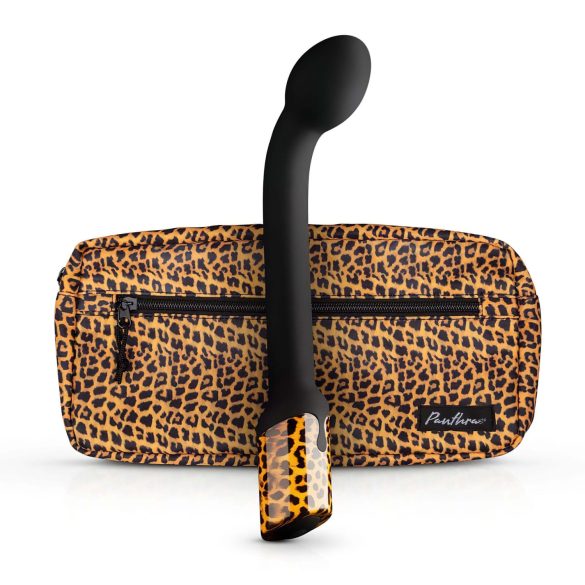 Panthra Nila - vodoodporni G-točkovni vibrator (leopard-črna)