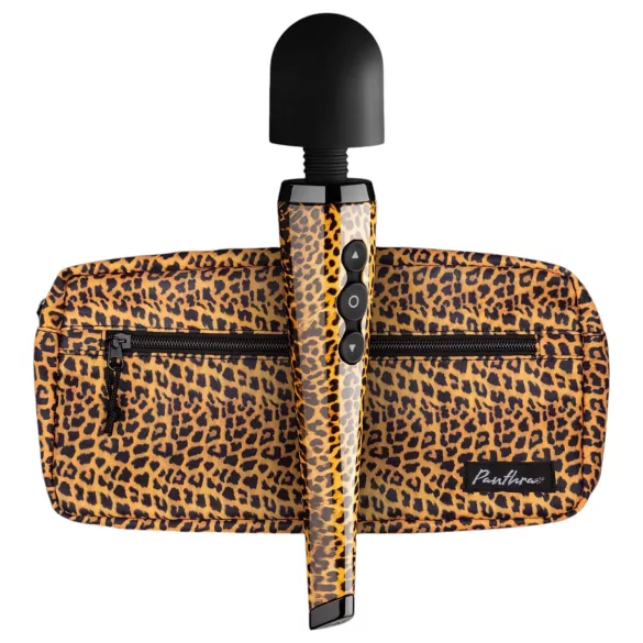 Panthra Shaka Wand - masažni vibrator na baterijo - leopard črna