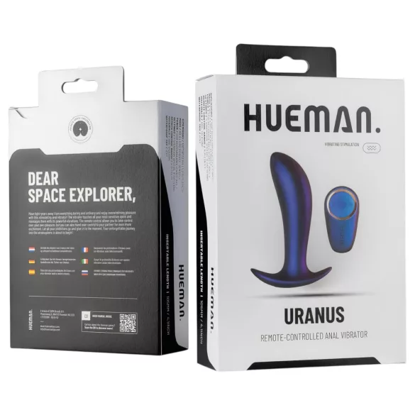 Hueman Uranus - analni vibrator na polnjenje z daljinskim upravljalnikom