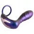 Hueman Black Hole - analni vibrator z radijskim upravljanjem in obročkom za penis (vijoličen)