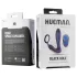 Hueman Black Hole - analni vibrator z radijskim upravljanjem in obročkom za penis (vijoličen)