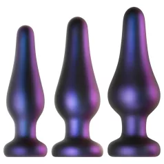   Hueman Comets - analni čep set - silikon - vijoličen - 3 kosi