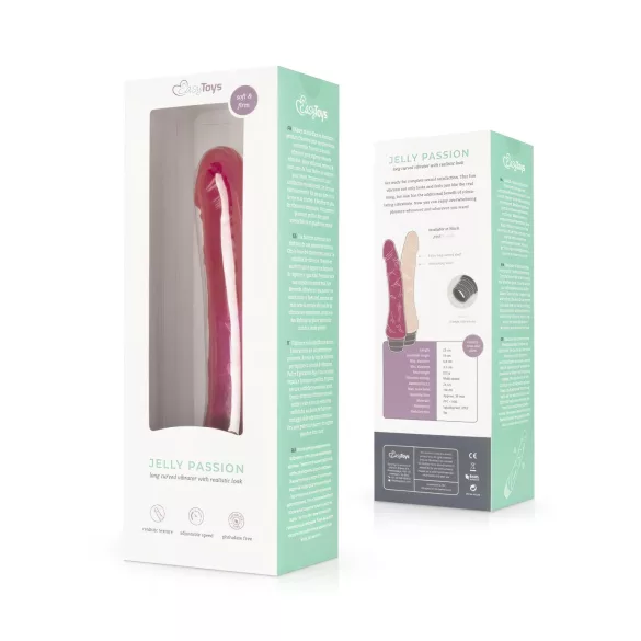 Easytoys Jelly Passion - realistični vibrator - roza