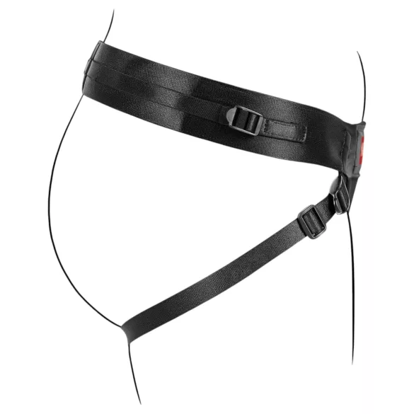 No-Parts Taylor - strap-on hlačke z dvojno O-obročem - nastavljiva velikost S-L