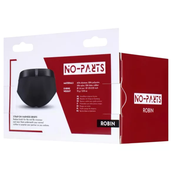 No-Parts Robin - pas za pripenjanje - črna - L